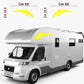 Adesivi stickers camper frase DELFINO ANIMALE mare frasi -caravan roulotte- accessori grafiche fiancata scegli colore cod. 0425 (cm 56 x 19,5)