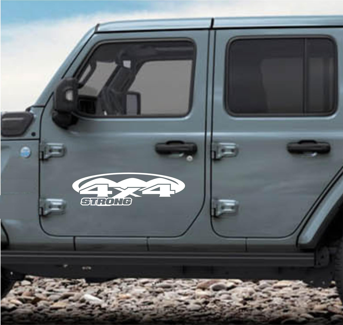 DualColorStampe® Adesivi 4x4 per Pickup e Auto - Resistenti e Impermeabili - Ideali per Tutti i Modelli - Set da 2 Pezzi decal auto tuning 0420