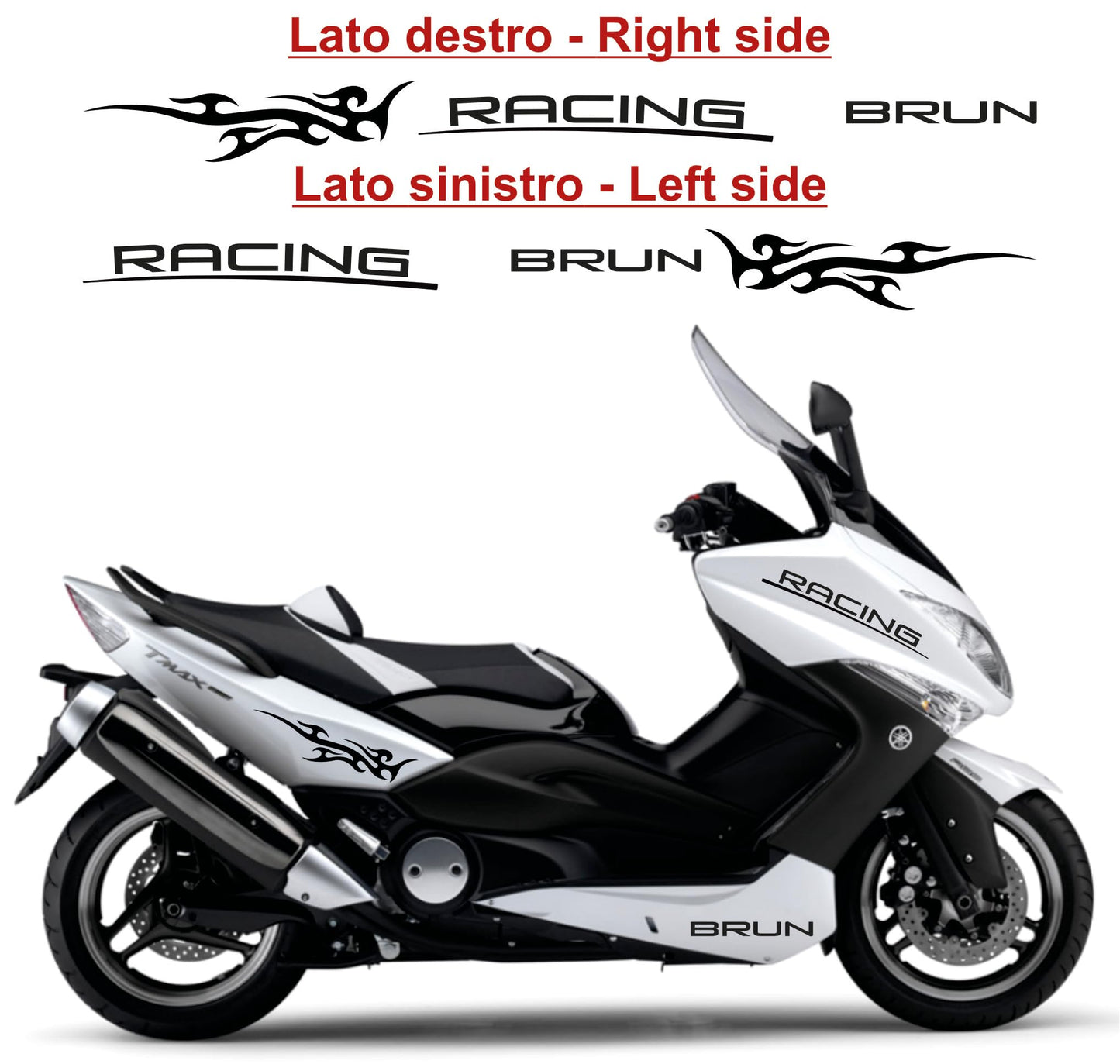  set adesivi decal vinile
