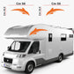 Adesivi stickers camper frase DELFINO ANIMALE mare frasi -caravan roulotte- accessori grafiche fiancata scegli colore cod. 0425 (cm 56 x 19,5)