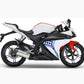 DualColorStampe Adesivi Compatibili con Yamaha YZF-R125 R125 (2014-2018) + Strisce per cerchi moto da 17'' pollici decalcomanie carena moto stickers Cod.M0240