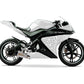 DualColorStampe Adesivi Compatibili con Yamaha YZF-R125 | Sticker Moto Personalizzabili Carena DX-SX Scacchiera Stelle M0126
