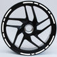 DualColorStampe® Confezione Adesivi Set Completo di Cerchi Strisce per Moto per 2 Ruote da 17'' pollici strips Design Sportivo COD.D0028
