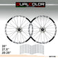 Kit completo Adesivi Cerchi Bici MTB 26'' - 27,5'' - 28-29'' Pollici, adesivi forcella MTB, adesivi telaio MTB off road Stickers decal - B0068