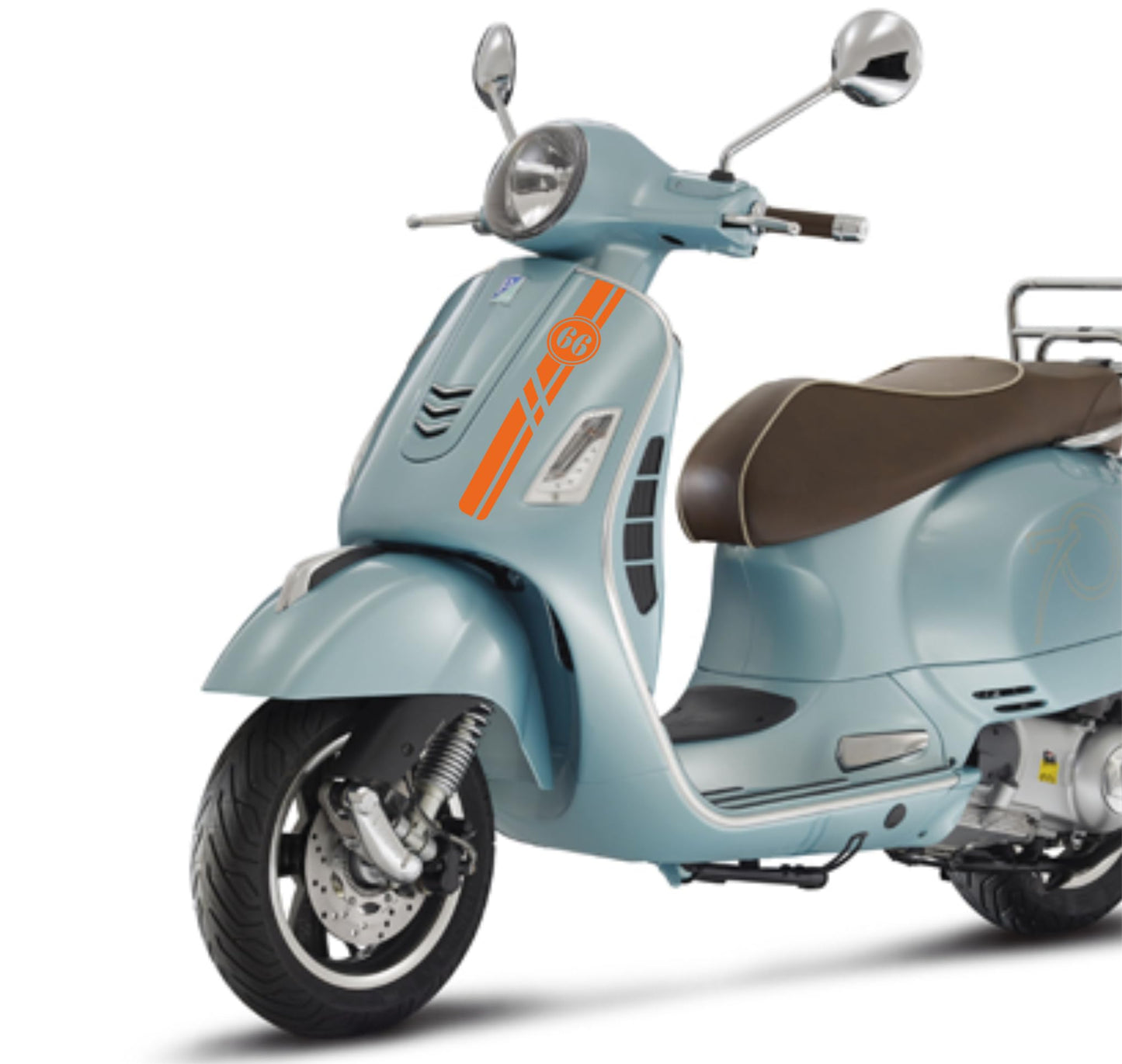DualColorStampe Adesivi compatibili con Piaggio Vespa 150 PX SE 70° kit adesivi completo - Colore a scelta M0347