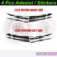 DualColorStampe Adesivi interno cerchi moto 17 POLLICI decal stickers cerchioni gomme strisce moto COD. D0035