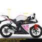DualColorStampe Adesivi compatibili con Yamaha YZF-R125 Tribali 2014-2018 | Decalcomanie Carena Moto DX-SX M0174