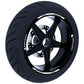 DualColorStampe Confezione Adesivi Set Completo di Cerchi Strisce per Moto per 2 Ruote da 17'' pollici strips Design Racing ABRUZZO D0117