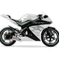 DualColorStampe Adesivi Compatibili con Yamaha YZF-R125 | Sticker Moto Carena (DX-SX) Personalizzabili | Fiamme Colorate M0121