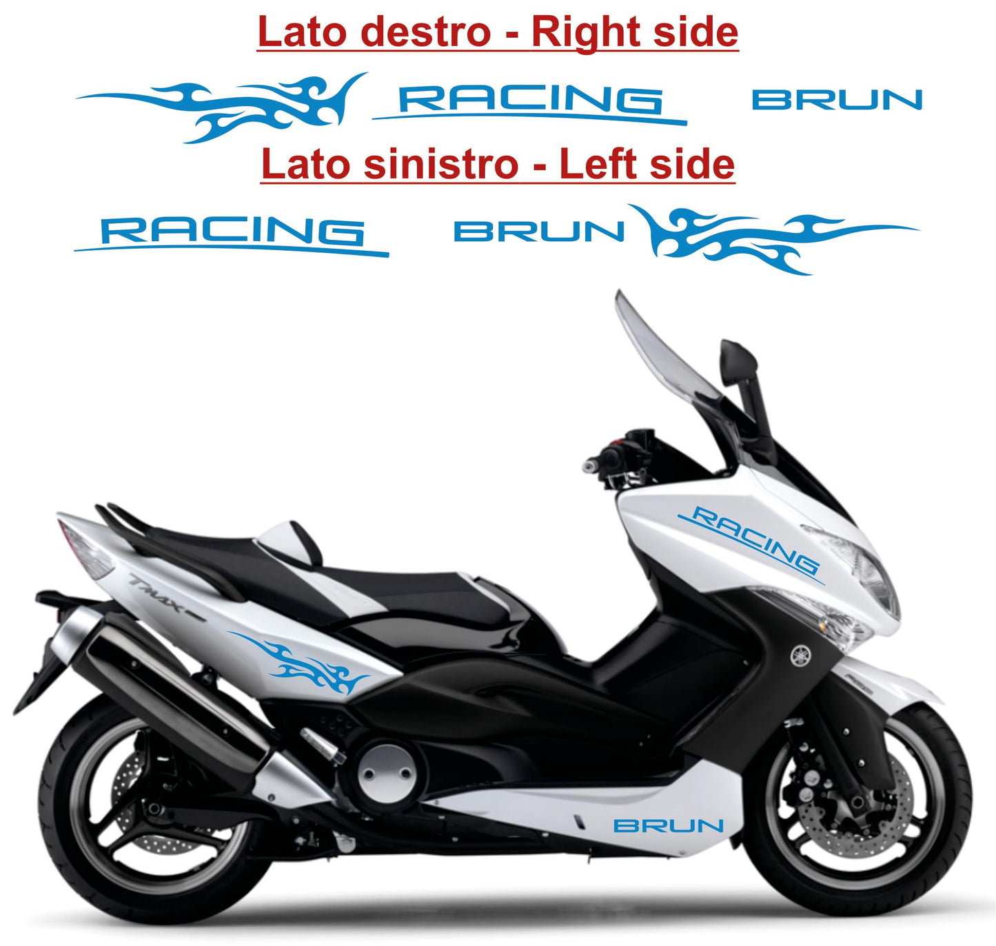 set adesivi decal vinile