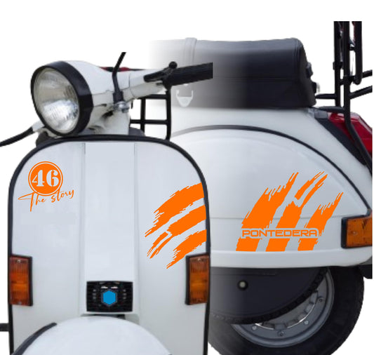 DualColorStampe Adesivi Compatibili con PIAGGIO VESPA 1981 PX 125 GTS 300 super GTV 300 GTV250 GTV125 M0334