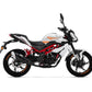 DualColorStampe Adesivi Compatibili con Benelli BN 125 (2021-2023) DX-SX Carena Moto + Strisce Cerchi 17'' Stelle Design - M0303