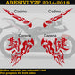 DualColorStampe Adesivi compatibili con Yamaha YZF-R125 Tribali 2014-2018 | Decalcomanie Carena Moto DX-SX M0174