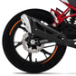DualColorStampe Adesivi Compatibili con Benelli BN 125 (2021-2023) DX-SX Carena Moto + Strisce Cerchi 17'' Stelle Design - M0303