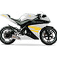 DualColorStampe Adesivi Compatibili con Yamaha YZF-R125 | decal stickers Moto Carena (DX-SX) adesivi personalizzati stelle colore a scelta M0128