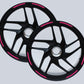 DualColorStampe Adesivi cerchi moto compatibili con BMW R 1200 GS R 1250 GS F 650 GS G 310 GS F 750 GS stickers 17'' - 19'' pollici per bordo ruote Moto 19''17'' striscia D0126