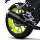 DualColorStampe Confezione Adesivi Set Completo di Cerchi Strisce per Moto per 2 Ruote da 17'' pollici strips Design Racing NAPOLI D0116