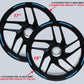 DualColorStampe Adesivi cerchi moto compatibili con BMW R 1200 GS R 1250 GS F 650 GS G 310 GS F 750 GS stickers 17'' - 19'' pollici per bordo ruote Moto 19''17'' striscia D0126