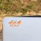 DualColorStampe® Adesivi 4x4 off road per Pickup e Auto - Resistenti e Impermeabili - Ideali per Tutti i Modelli - Set da 2 Pezzi decal auto tuning 0421
