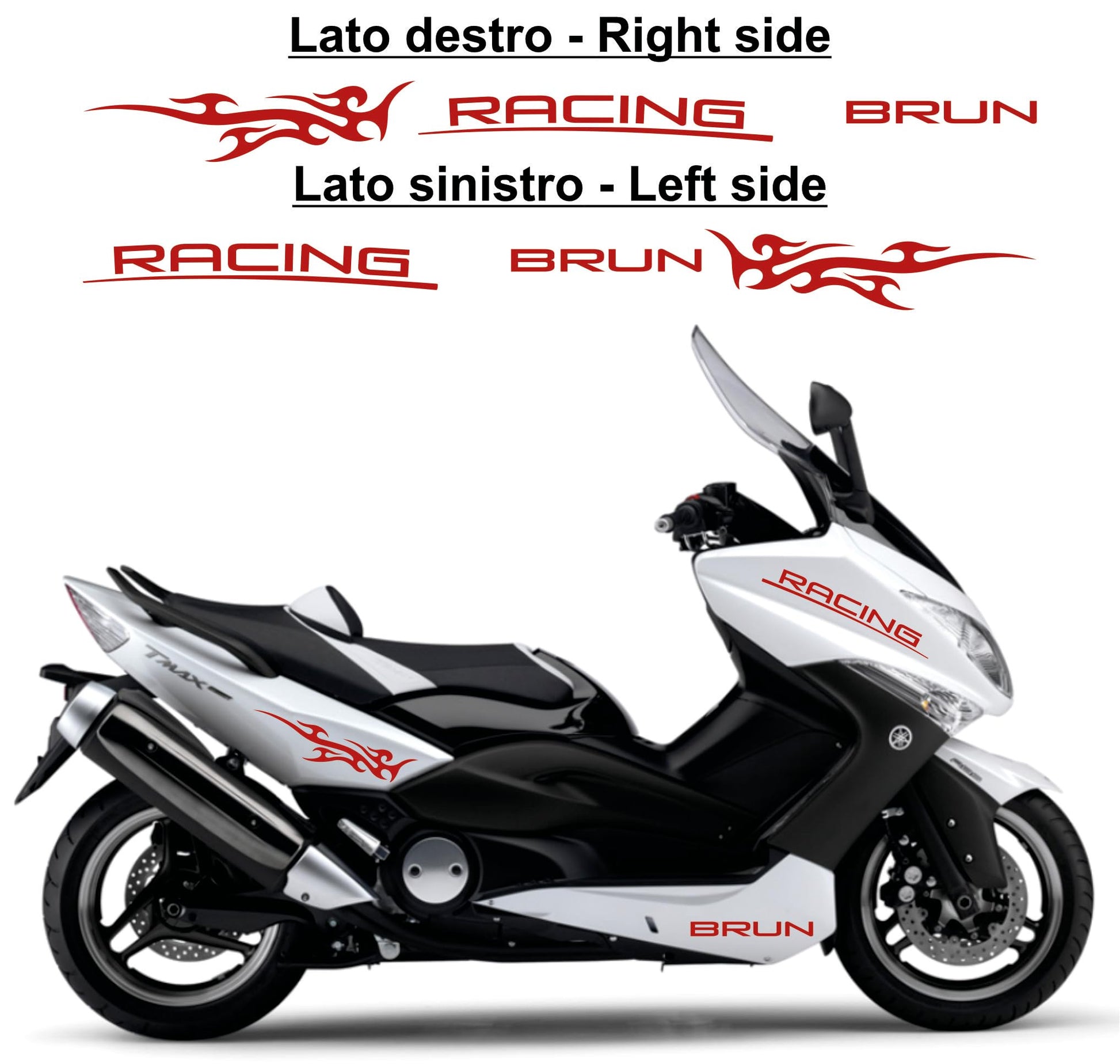  set adesivi decal vinile
