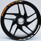 Adesivi per cerchi moto 15 pollici Cerchioni Set Completo per 2 Ruote 15 Pollici Strisce Cerchi Custom universale D0104