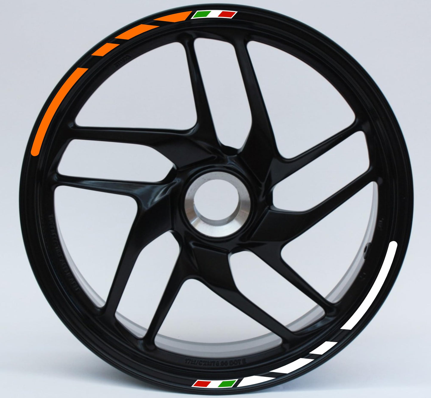 Adesivi per cerchi moto 15 pollici Cerchioni Set Completo per 2 Ruote 15 Pollici Strisce Cerchi Custom universale D0104