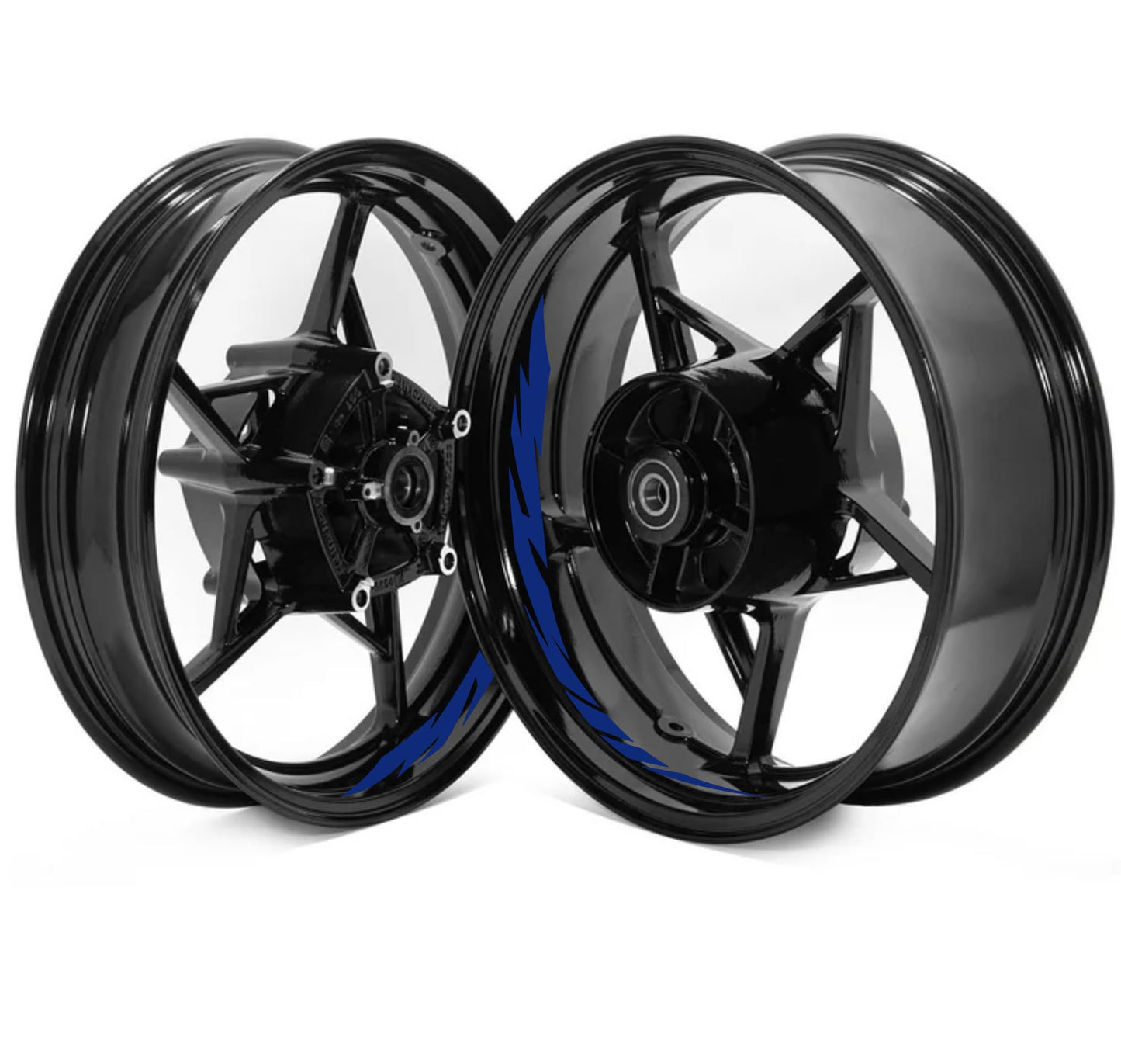 DualColorStampe Adesivi interno cerchi moto 17 POLLICI decal stickers cerchioni gomme strisce moto COD. D0032