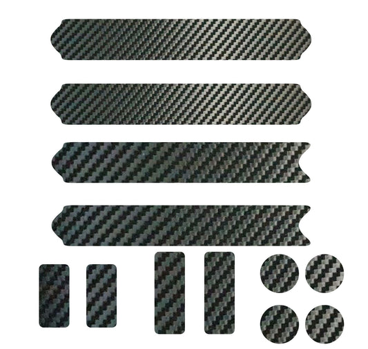 DualColorStampe Adesivi Protezione per Telaio della Bicicletta Pellicola Protettiva Adesiva in Carbonio Nero air free MTB Mountain Bike Bici - B0035