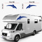 Adesivi stickers camper frase DELFINO ANIMALE mare frasi -caravan roulotte- accessori grafiche fiancata scegli colore cod. 0425 (cm 56 x 19,5)