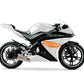 DualColorStampe Adesivi Compatibili con Yamaha YZF-R125 | Sticker Moto Carena (DX-SX) Personalizzabili | design zebrato Colorato M0120