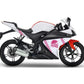 DualColorStampe Adesivi Compatibili con Yamaha YZF-R125 R125 - Design Scacchiera Teschio - Personalizzazione Moto M0166