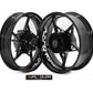 DualColorStampe Adesivi interno cerchi moto 17 POLLICI decal stickers cerchioni gomme strisce moto COD. D0033