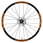 DualColorStampe® Adesivi Cerchi Bici MTB 26'' 27,5'' 28-29'' Pollici | Stickers Ruota Mountain Bike Colorati, Autoadesivi Impermeabili | Cod. B0207