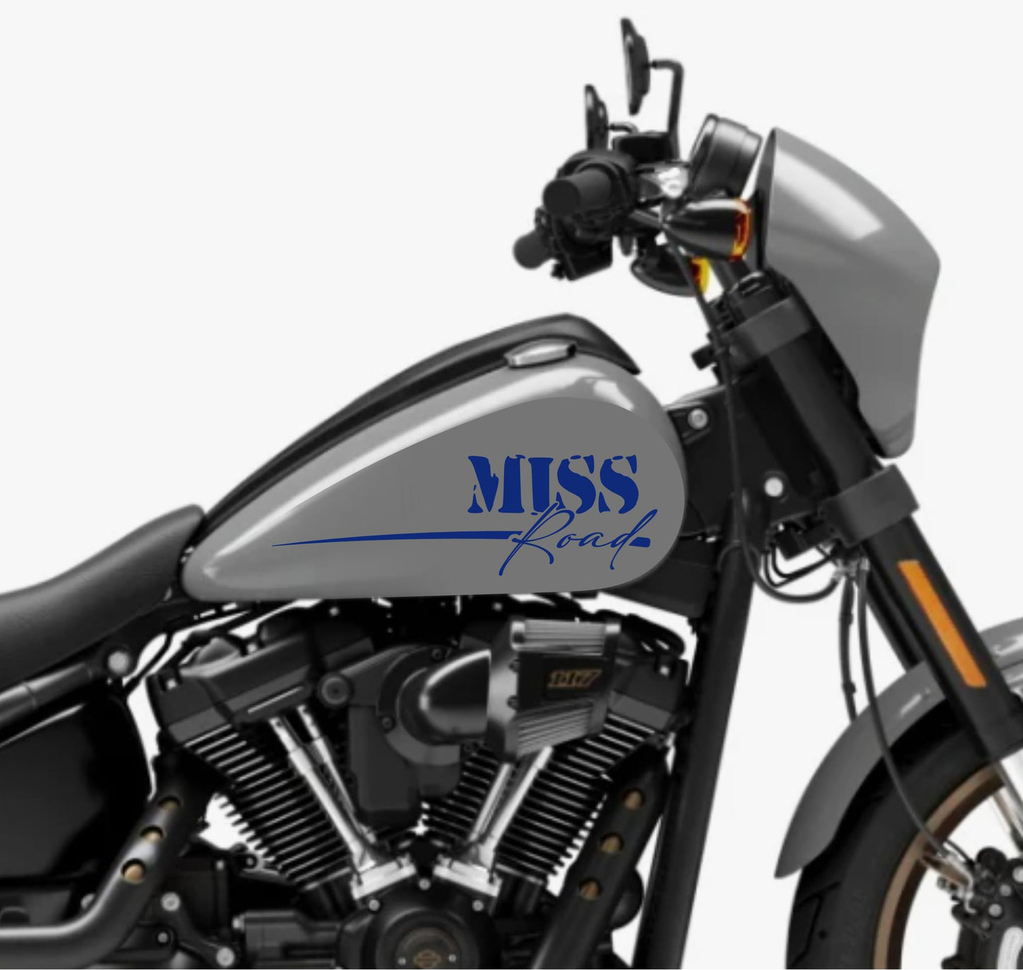 DualColorStampe® Adesivi Compatibili con Harley-Davidson Tribale MISS ROAD serbatoio DX-SX stickers Moto Motorbike COD. M0351