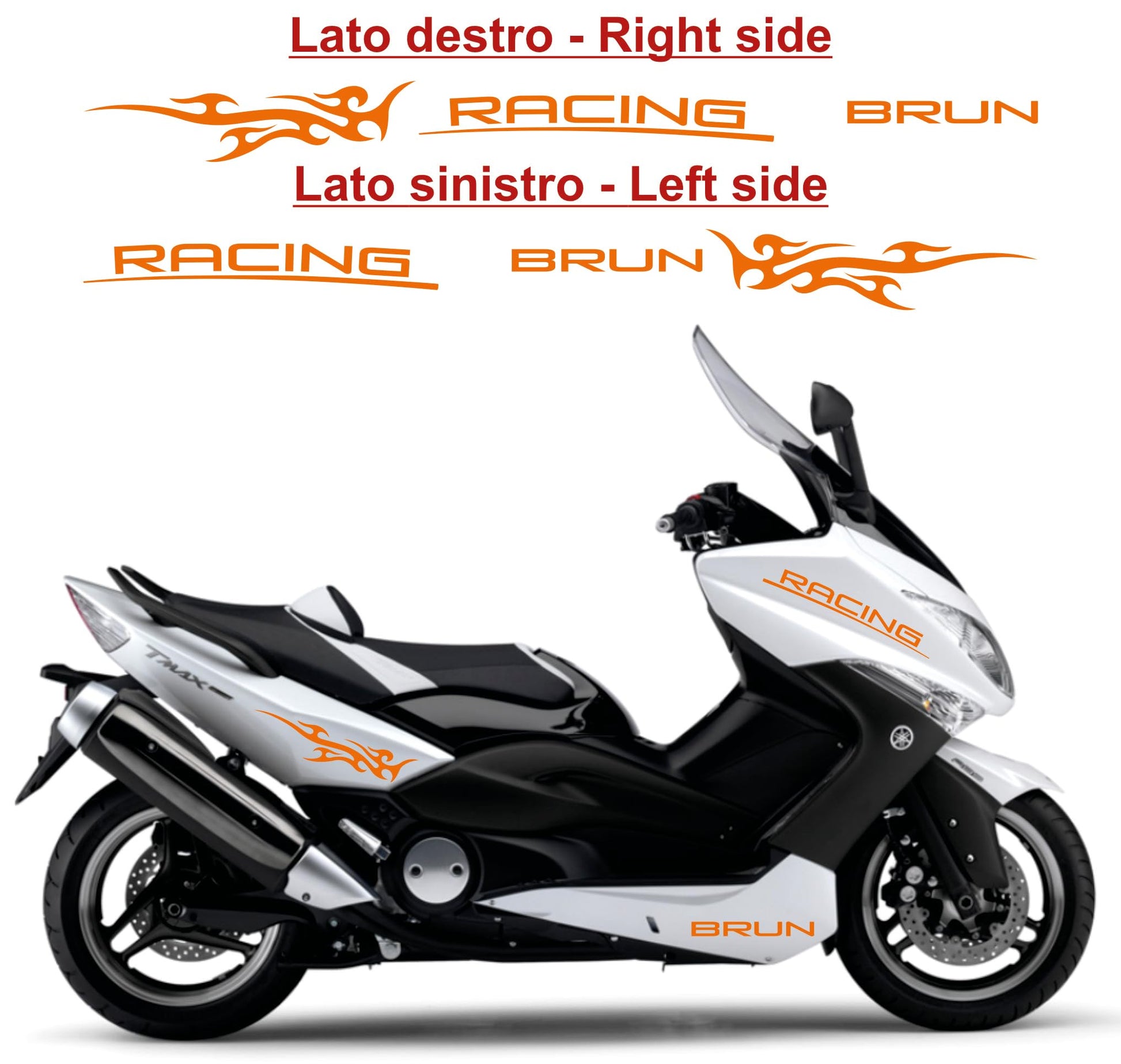  set adesivi decal vinile