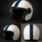 Adesivo Scacchiera Italia Calcio Blu Nero – Sticker Moto, Casco, Serbatoio, Valigia – Decorazione Universale Impermeabile – Design Sportivo C0086