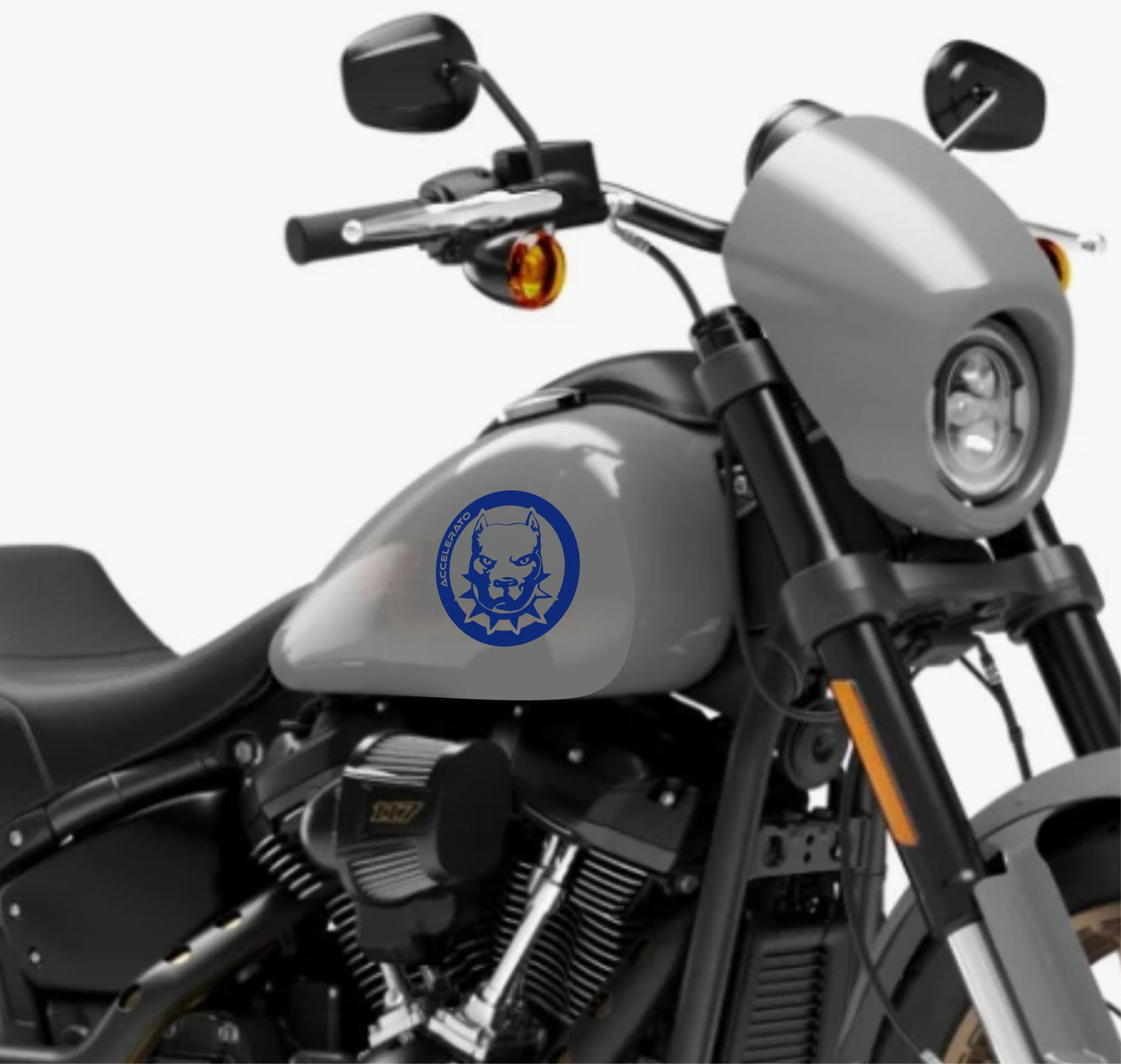 DualColorStampe® Adesivi Compatibili con Harley-Davidson bussola rosa dei venti serbatoio Set 2 stickers Moto Motorbike COD. M0357