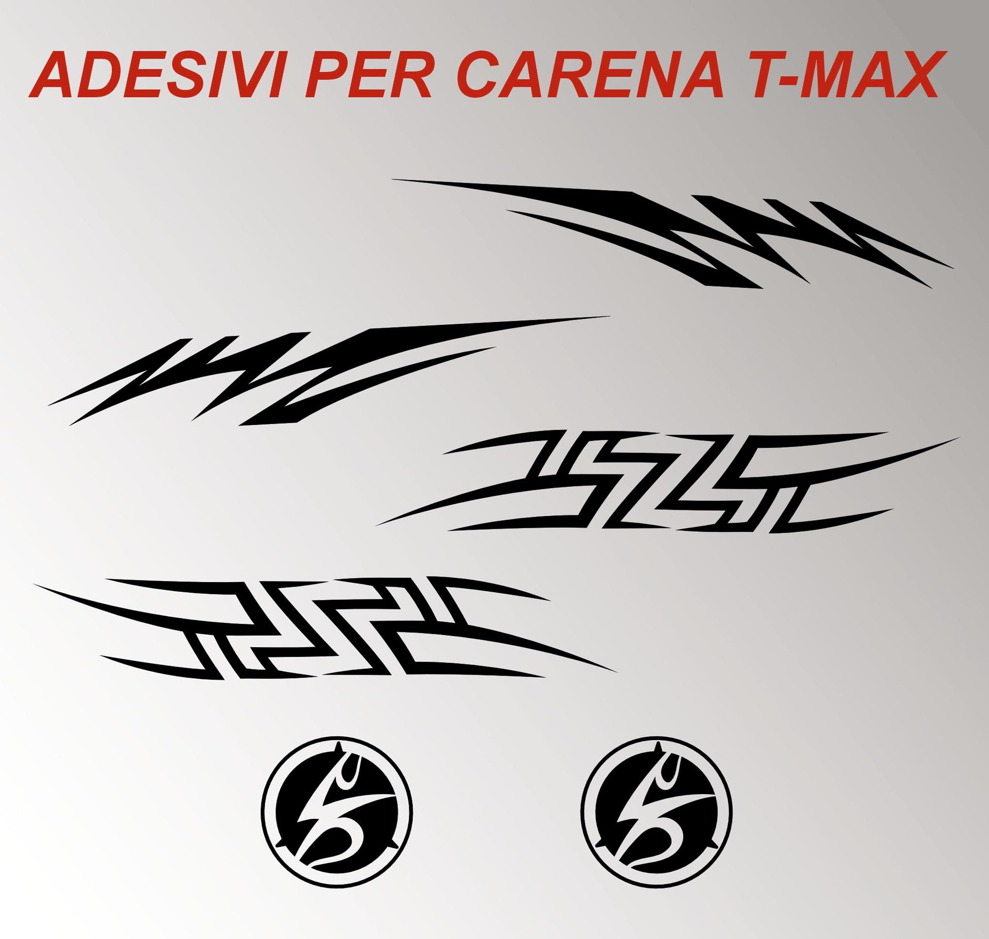  set adesivi decal vinile