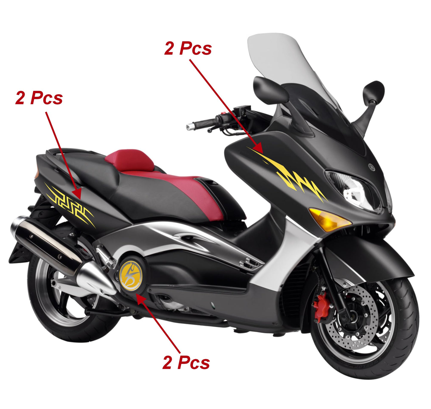  set adesivi decal vinile