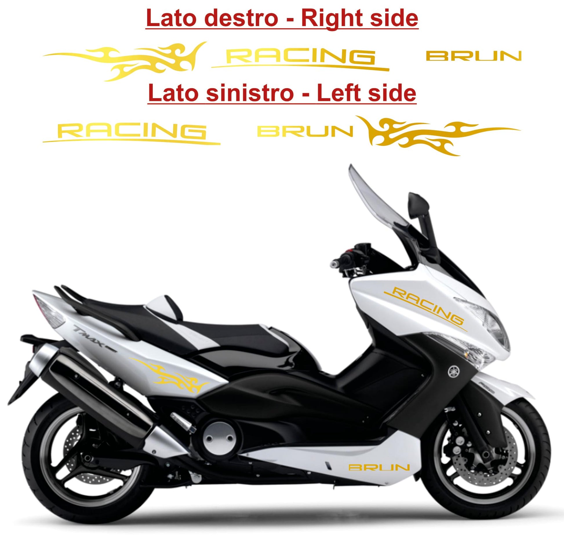  set adesivi decal vinile