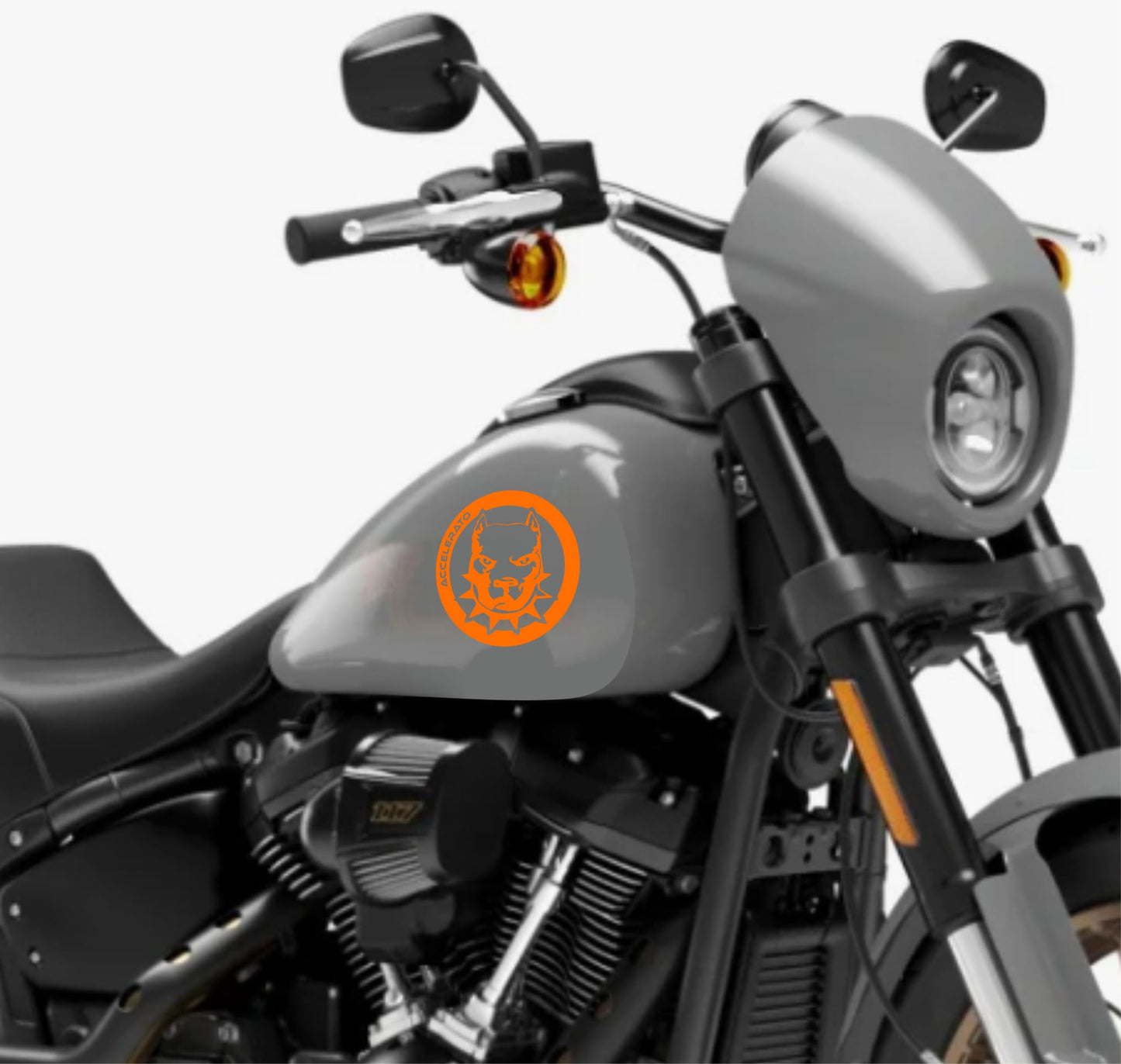 DualColorStampe® Adesivi Compatibili con Harley-Davidson bussola rosa dei venti serbatoio Set 2 stickers Moto Motorbike COD. M0357