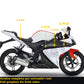 DualColorStampe Adesivi Compatibili con Yamaha YZF-R125 R125 - Design Scacchiera Teschio - Personalizzazione Moto M0166