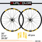 DualColorStampe Adesivi Cerchi Bici 26'' - 27,5'' - 28-29'' Pollici Ruota Bici MTB Bike Stickers Cerchi MTB - B0201