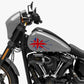 DualColorStampe® Adesivi Compatibili con Harley-Davidson bandiera londinese LONDON skull serbatoio Set 2 stickers Moto Motorbike COD. M0359