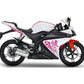 DualColorStampe Adesivi compatibili con Yamaha YZF-R125 Tribali 2014-2018 | Decalcomanie Carena Moto DX-SX M0174