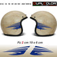 Adesivi Casco Moto – Strisce Sportive Universali | Stickers Helmet Personalizzabili in Vinile Impermeabile – Colore a Scelta C0074