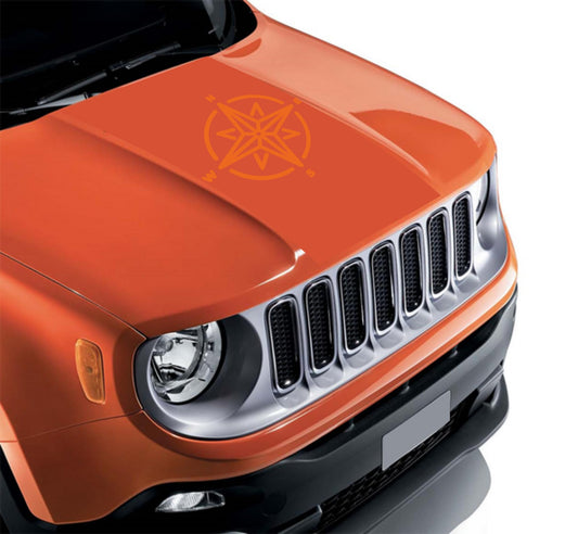 DualColorStampe® Adesivo per pickup rosa dei venti punti cardinali off road stickers Fuoristrada accessori stickers decal auto tuning 0419