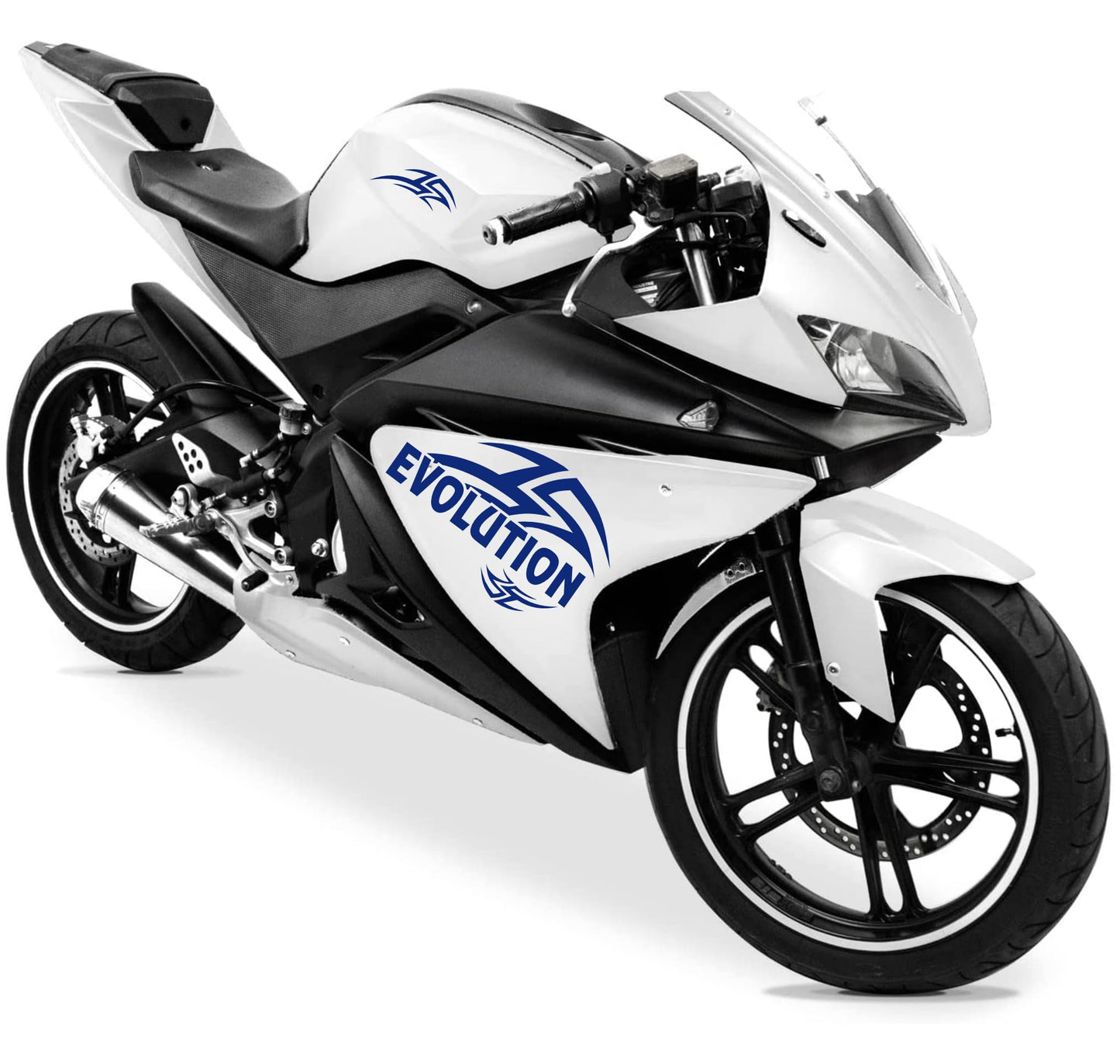 DualColorStampe Adesivi Compatibili con Yamaha YZF-R125 R125 (DX-SX) Carena moto decal stickers Design sport Tribale M0130