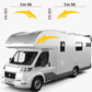 Adesivi stickers camper frase DELFINO ANIMALE mare frasi -caravan roulotte- accessori grafiche fiancata scegli colore cod. 0425 (cm 56 x 19,5)