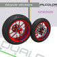 DualColorStampe® Adesivi interno cerchi moto 17 POLLICI decal stickers cerchioni gomme strisce adesivi cerchi moto COD. D0031